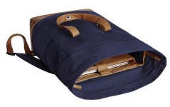 1816520 Plecak na notebooka HALFAR LIFE granatowy brązowy 3