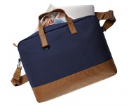 1816521 Torba na notebooka HALFAR LIFE granatowy brązowy 3